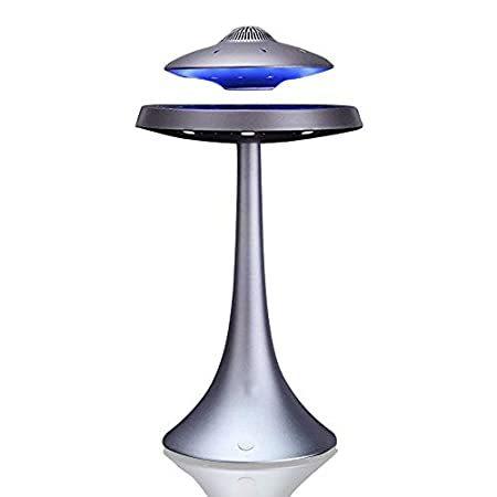Levitating Floating Speaker, Magnetic UFO Bluetooth Speaker V4.0, LED Lamp イヤホン、スピーカー