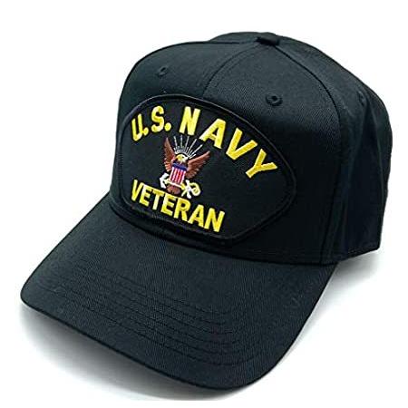 【高額売筋】 Infinite Hats US Navy Veteran Patch Adjustable Baseball Cap (Black) その他帽子
