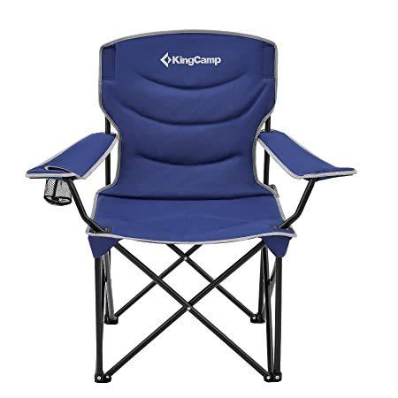 100 ％品質保証 Oversized Chair Folding Camping Outdoor KingCamp Padded L Folding Chair Arm その他アウトドア用品