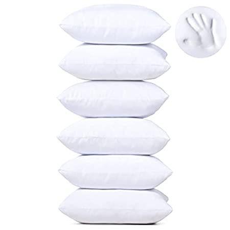 Milliard 18x18 Pillow Inserts Shredded Memory Foam Cushion Firm & Plush Dec