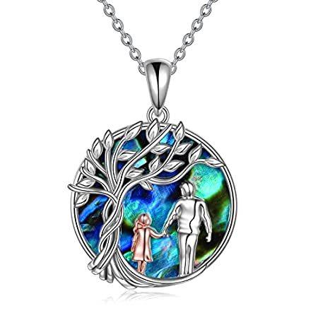 高評価のクリスマスプレゼント Shell Abalone Silver Sterling Dad From Necklace Daughter Crmad Tree Life Of その他メモリーカード Tckaccountants Com Au