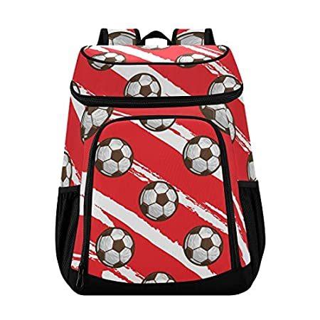 【未使用品】 Cooler Soft Backpack Cooler Soccer and Football Bag Lea Box Lunch Insulated クーラーバッグ、保冷バッグ