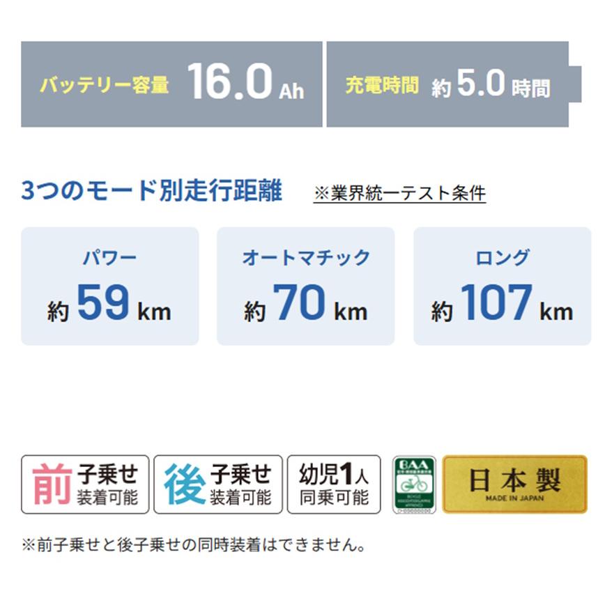Panasonic 電動自転車 パナソニック ビビ DX（VIVI DX） 16.0Ah