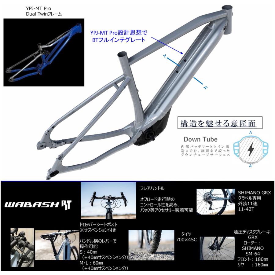 ヤマハ発動機 電動自転車 ヤマハ アウトレット WABASH RT（ワバッシュ
