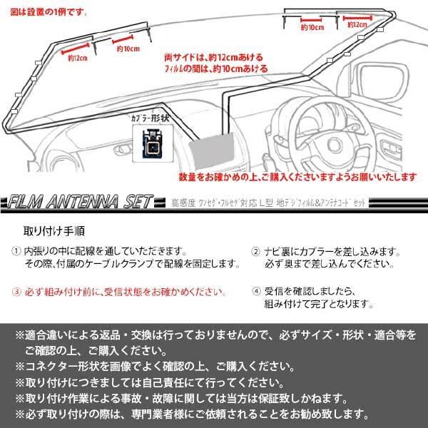 フィルムアンテナ VR1 コード 4本 GPSアンテナ+アースプレート フィルムアンテナ VR1 コード 4本 GPSアンテナ+アースプレート