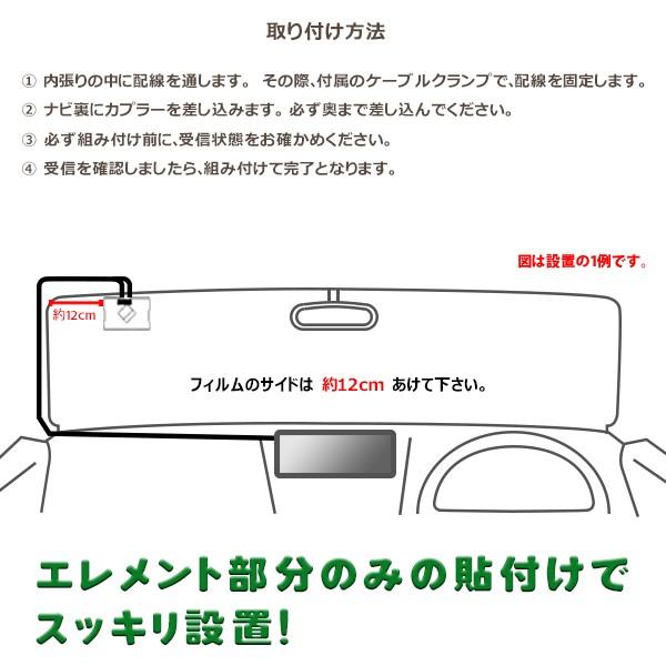 イクリプス ナビ載せ替え スクエア型 GPS一体型フィルムアンテナ+