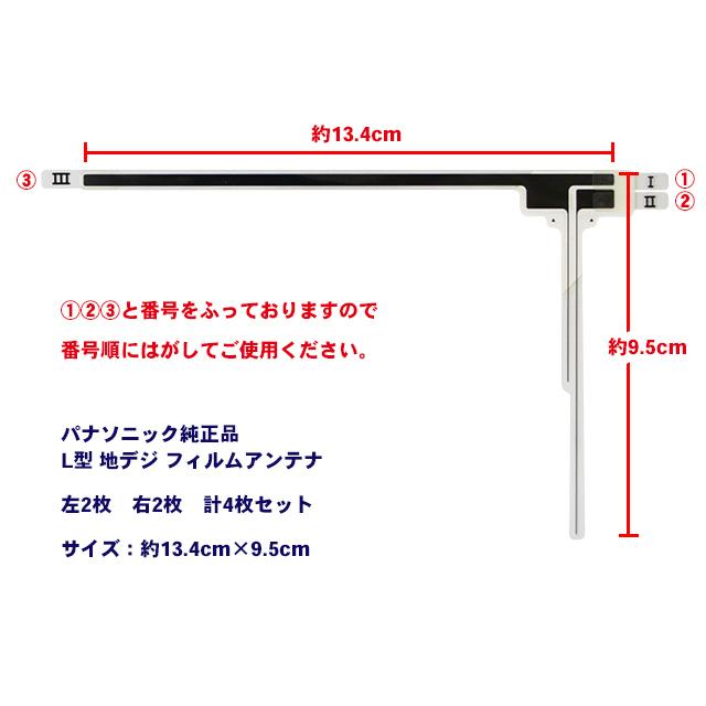 ストラーダ PANASONIC L型 フィルムアンテナ パナソニック純正品 ストラーダ PANASONIC L型 フィルムアンテナ パナソニック純正品