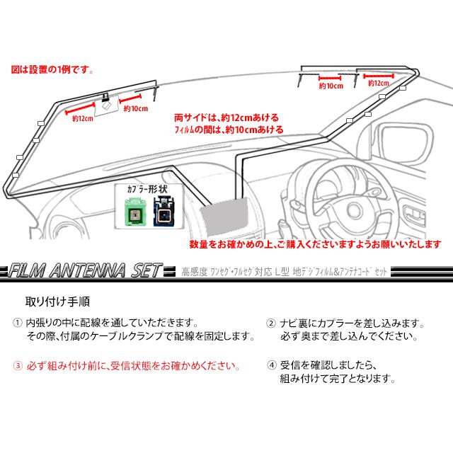 VR-1 トヨタ/ダイハツ・イクリプス 地デジ GPS一体型＆L型フィルム アンテナコードセット ナビ載せ替え/交換/補修  NHZN-W59G/NHZT-W58 wg6f｜happy-dahlialife｜03