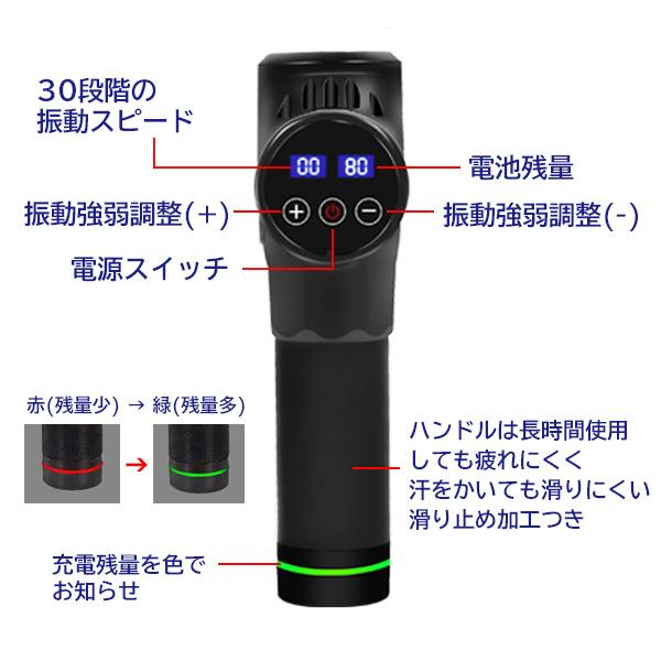 筋肉をほぐす マッサージガン マッサージ器 筋膜リリース ハンディタイプ 多機能マッサージャー 30段階振動 静音 大容量バッテリー 全身ケア 肩こり 腰痛 Wj1 Wj1 E Win Car Shop 通販 Yahoo ショッピング