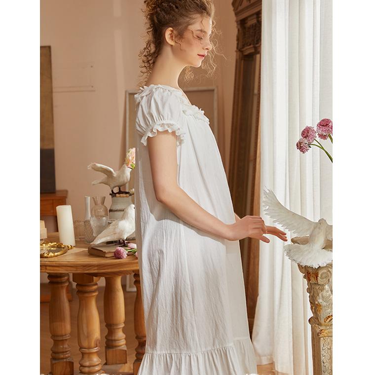 TUNIC 真っ白 レース ジャガード 高級パジャマ | tehnograd-company.ba