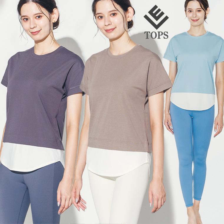 Lee.che（リーチェ） ヨガウェア トップス ヨガ ロング丈 長い 重ね着
