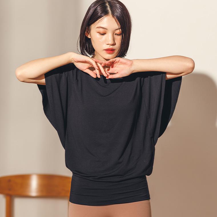 Lee.che ヨガウェア トップス ヨガ プルオーバー フレア