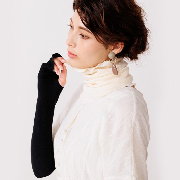 ネックウォーマー シルク ネックカバー レディース 夏 就寝 年中 薄手 日本製 冷え性 冷え取り 冷え対策 温活 可愛い おしゃれ |  | 04