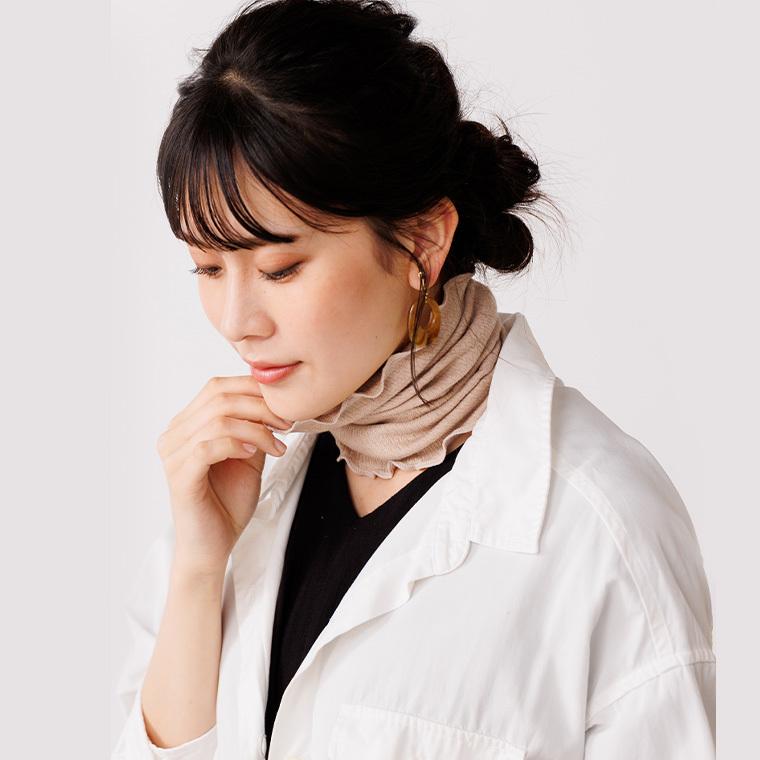 ネックウォーマー シルク ネックカバー レディース 夏 就寝 年中 薄手 日本製 冷え性 冷え取り 冷え対策 温活 可愛い おしゃれ |  | 08