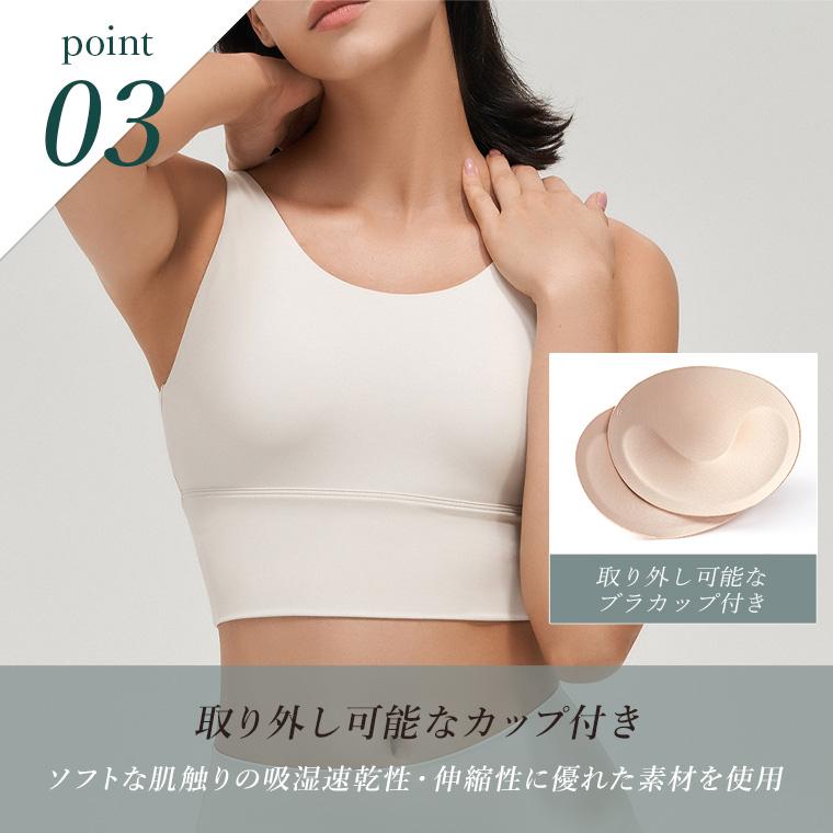 Lee.che ブラトップ ヨガウェアトップス カップ付き ハーフ丈 Lee.che ブラトップ ヨガウェアトップス カップ付き ハーフ丈