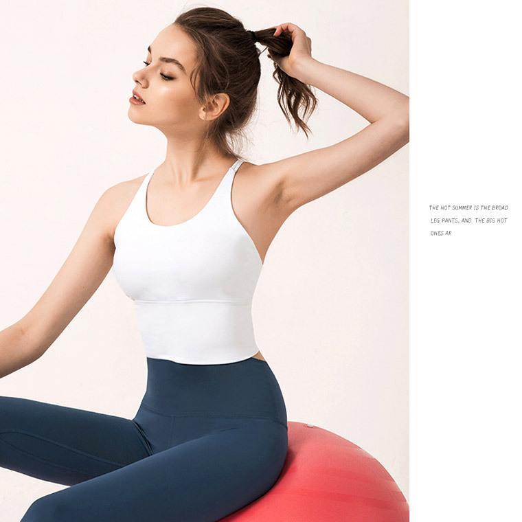 トップス ヨガウェア カップ付き おしゃれ ヨガ ホットヨガ スポーツブラ 長め 可愛い スポーツ ピラティス レディース ブランド ジム 安い バレエ 受注生産品