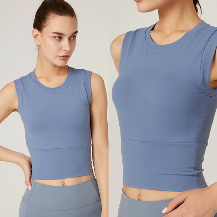 ー品販売 ヨガウェア おしゃれ トップス カップ付き Tシャツ ヨガ ホットヨガ タンクトップ 可愛い スポーツ ピラティス レディース ブランド ジム 安い 運動 Wantannas Go Id
