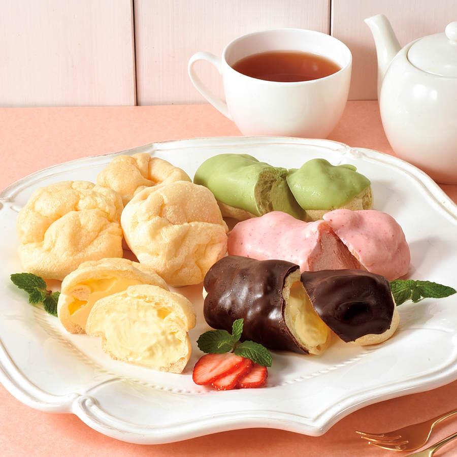 超特価sale開催 もち もち シュークリーム Amp エクレア セット 洋菓子 スイーツ デザート 送料無料 北海道 グルメ お取り寄せ ご当地 ギフト 冷凍 22 0413