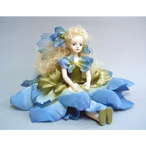 若月まり子 お花の妖精人形 エルフィンフローリー デルフィニウム ブルー 楽ギフ 包装 ビスクドール 妖精 フラワーフェアリー 陶器 お人形 ギ A 012 2 ハッピーグッズコレクション 通販 Yahoo ショッピング