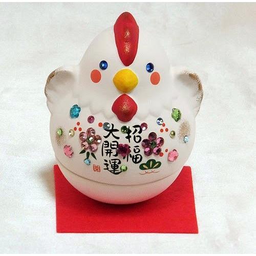 キラキラがかわいい招福干支の置物 土鈴 とり スタンド Etotori003 ハッピーグッズコレクション 通販 Yahoo ショッピング