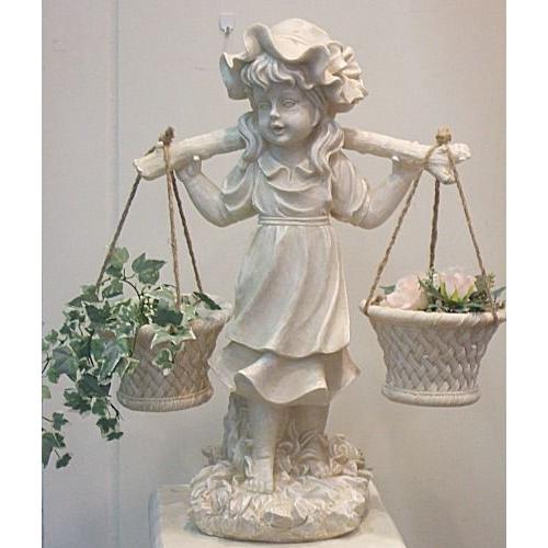 かごを運ぶ少女天使 置物 エンジェル オブジェ ガーデニング ライオン おすすめ ギフト プレゼント 人気 Gir001 Gir001 ハッピー グッズコレクション 通販 Yahoo ショッピング