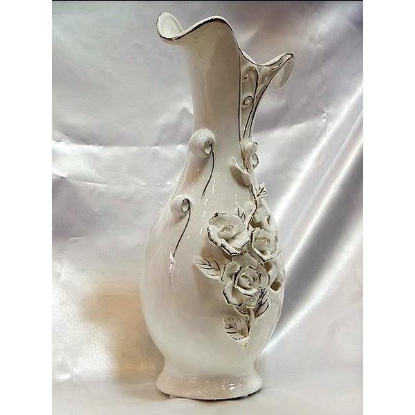 イタリアンボーセレン フラワーベイス：A陶器 陶花 白 花瓶 ギフト 記念品 05P23Sep15｜happy-goods｜02