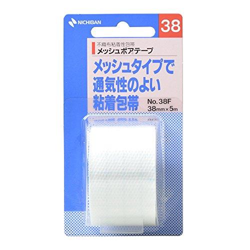 ニチバン 粘着包帯 メッシュポアテープ 38mm幅 5m巻き 1巻｜happy-happy-clover｜02