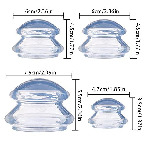 カッピング ， 吸い玉 吸い玉 カッピング 5個 透明 (1*2.95 in + 2*2.36 in + 1*｜happy-happy-clover｜03