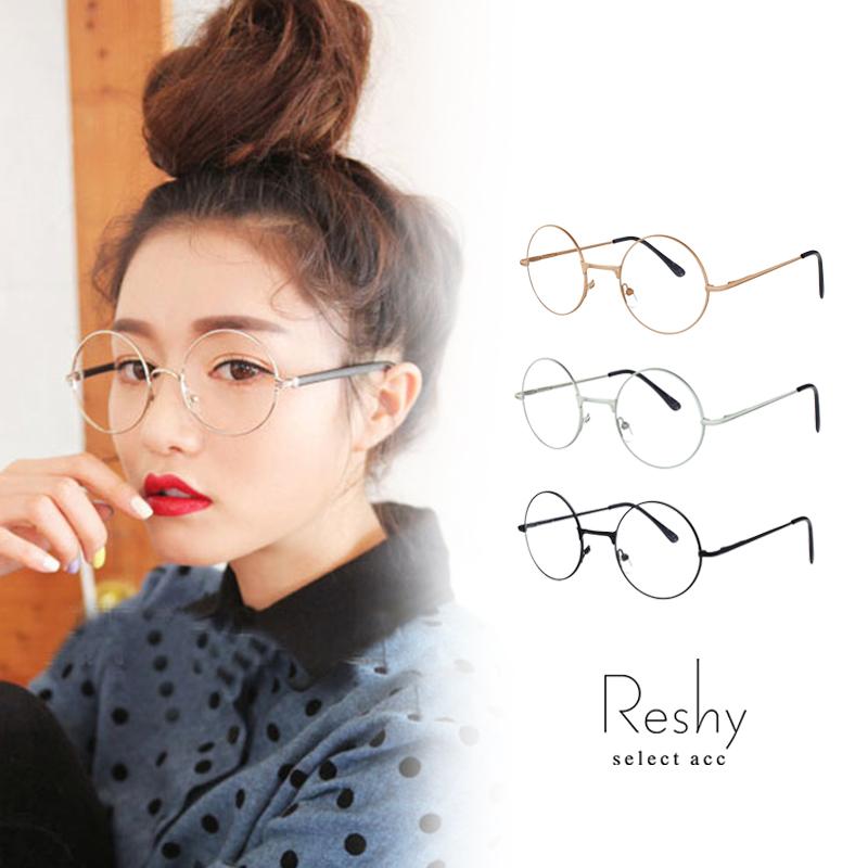 メガネ 丸メガネ サークル 超軽量 丸眼鏡 お洒落デザイン 3色カラー  