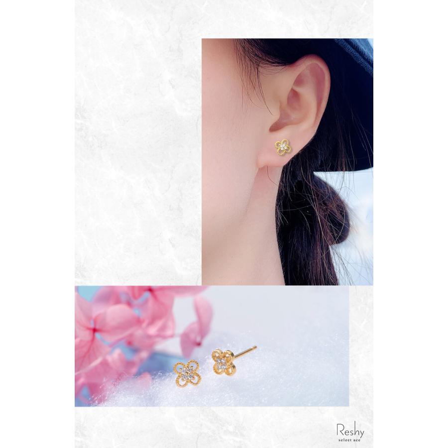 ピアス 金属アレルギーレディース ゴールド シルバー 小さめ 花 ピアス 金属アレルギーレディース ゴールド シルバー 小さめ 花