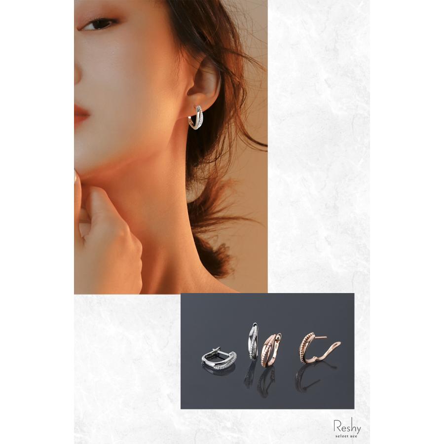 ピアス 金属アレルギー対応 レディース ジルコニア フープ ピアス 金属アレルギー対応 レディース ジルコニア フープ