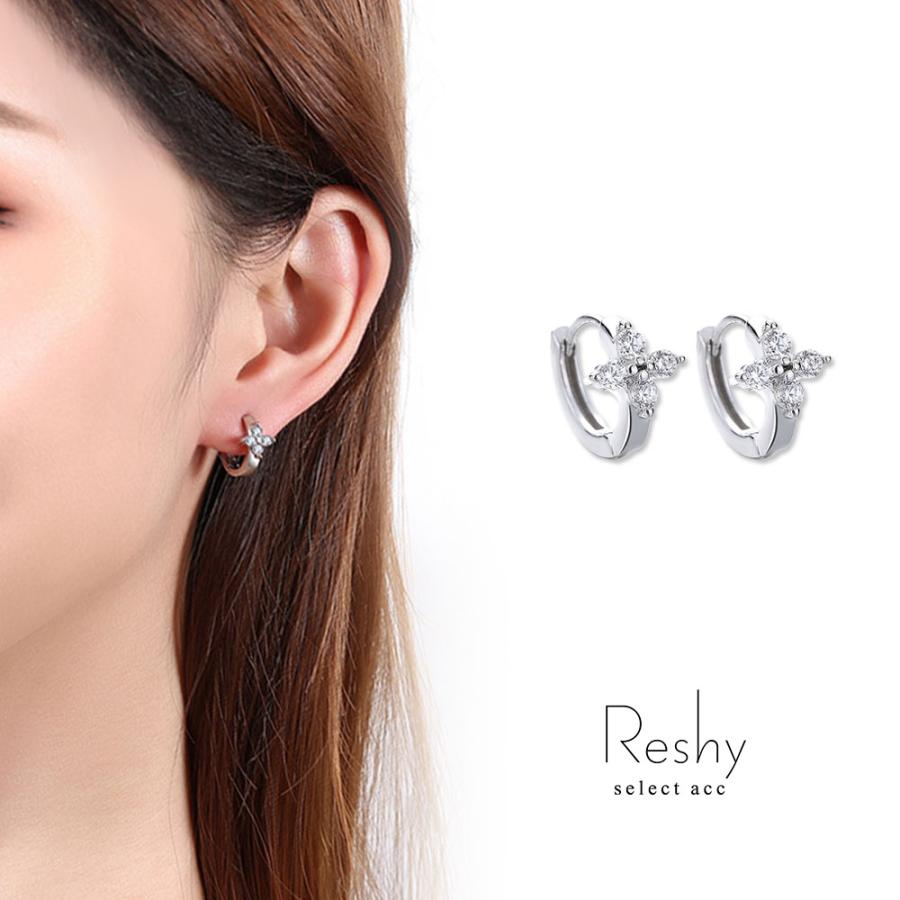 一粒ジルコニアスタンドピアス シルバーs925 14Kコーティング 崩せる