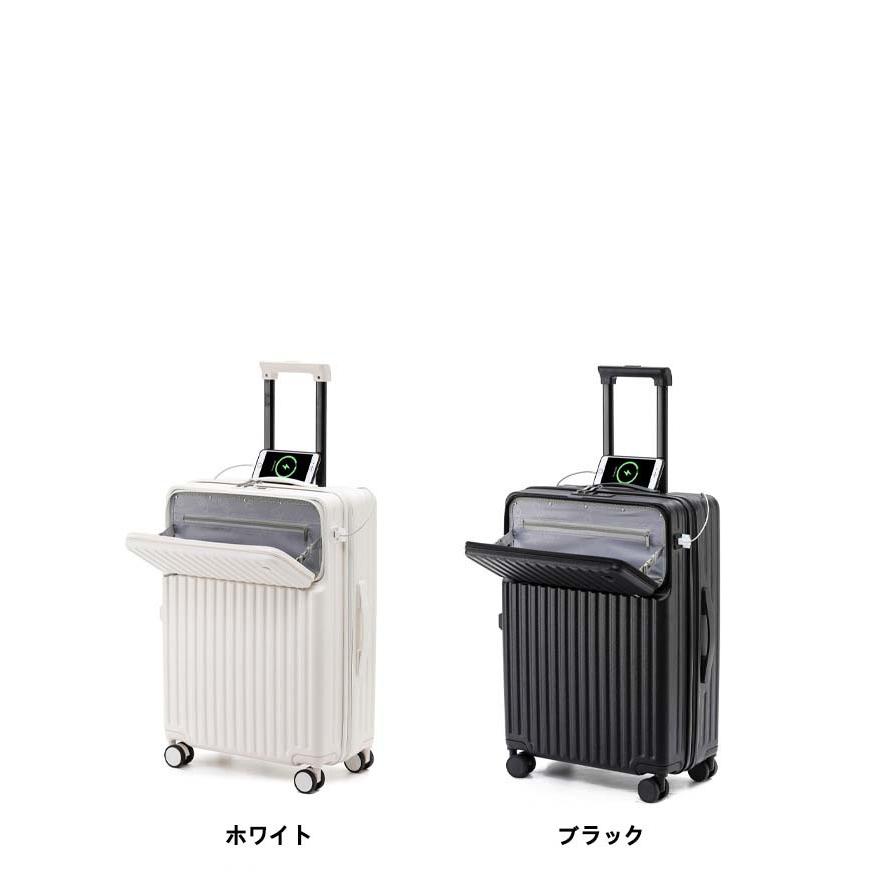 スーツケース フロントオープン USBポート付き キャリーケース 機内持ち込み 2-10日用 泊まる カップホルダー付き 超軽量 多機能スーツケース 大容量 かわいい｜happy-home｜10