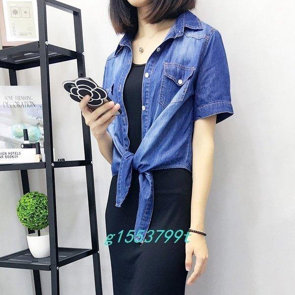 超人気高品質 デニムシャツレディースカーディガンボレロダンガリーシャツアウターカジュアルデニム半袖uv前結び大きいサイズ 半袖 サイズ S Www Ideelltforum Se