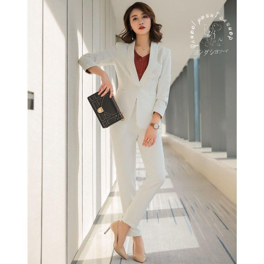 60 Off 卒業式入学式 通勤 ストレッチ 2点セット レディース フォーマルママスーツ女性 パンツスーツ リクルートスーツ ビジネス 面接 就活 パンツスーツ カラー ホワイト Wh Iceenergy Nl
