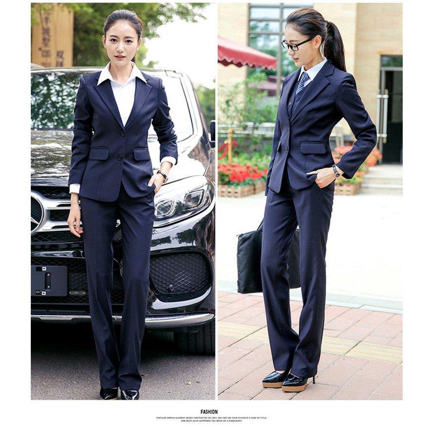 リクルートスーツ 女性 スーツ レディース パンツスーツ 長袖 2点セット 通勤 ビジネス 就活 面接 大きいサイズ ブラック グレー ネイビー Rxs Happy Home 通販 Yahoo ショッピング