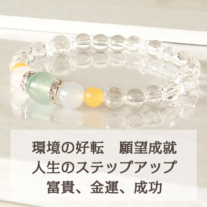 パワーストーン ブレスレット レディース ブルーカルサイト ホワイト 