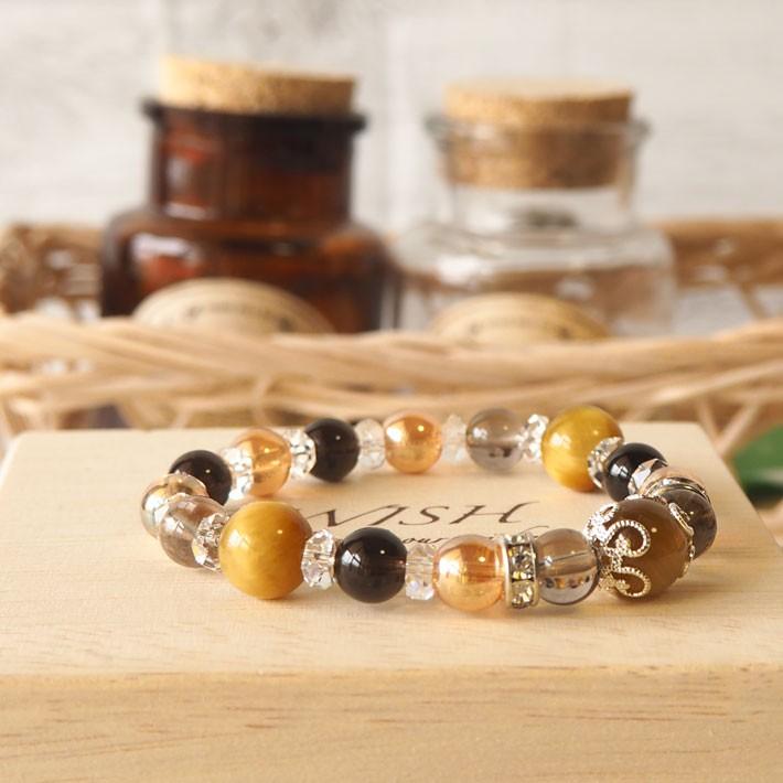 パワーストーン ブレスレット メンズ レディース 天然石 ゴールデン