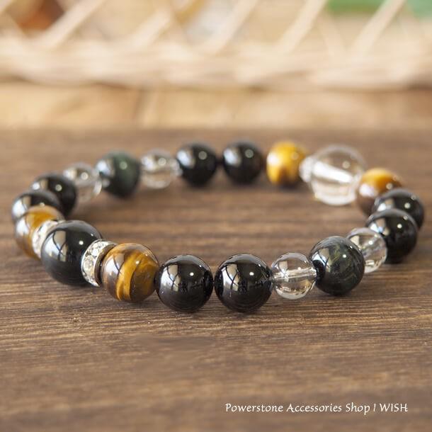 パワーストーン ブレスレット タイガーアイ ブルータイガーアイ 金運