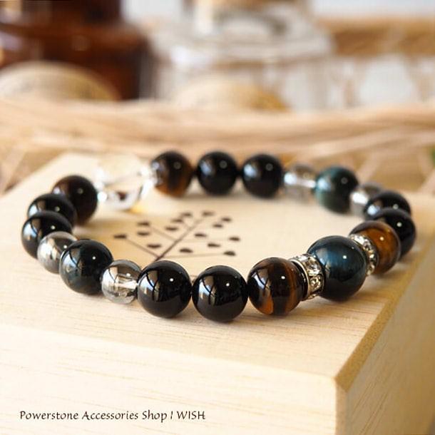 パワーストーン ブレスレット タイガーアイ ブルータイガーアイ 金運