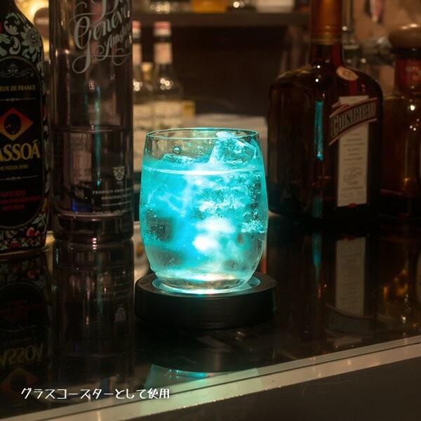 即納 ハーバリウム LEDコースター 電池式 全4種 プリザーブドフラワー
