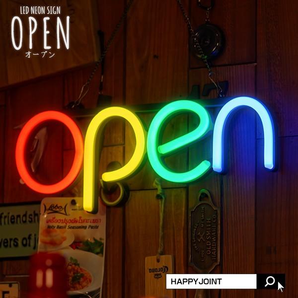 LEDネオンサイン OPEN インテリア ライト LED ネオンサイン 看板