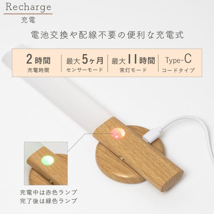 人感センサーライト 屋内 室内 〔 人感センサー 充電式 led トイレ