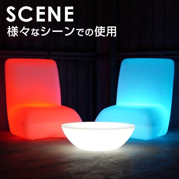 テーブル ローテーブル 円卓間接照明 フロアライト 〔 ルームライト LED 調光 リモコン おしゃれ イベント 装飾 演出 リファラ nl0006_15