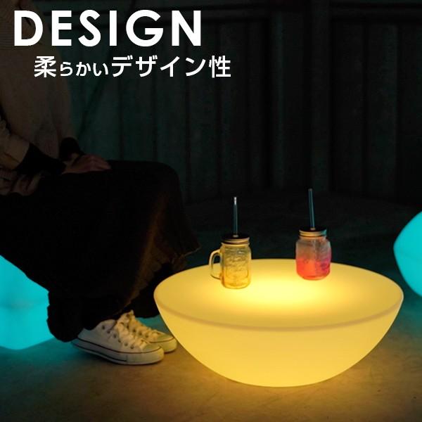 テーブル ローテーブル 円卓間接照明 フロアライト 〔 ルームライト LED 調光 リモコン おしゃれ イベント 装飾 演出 リファラ nl0006_4