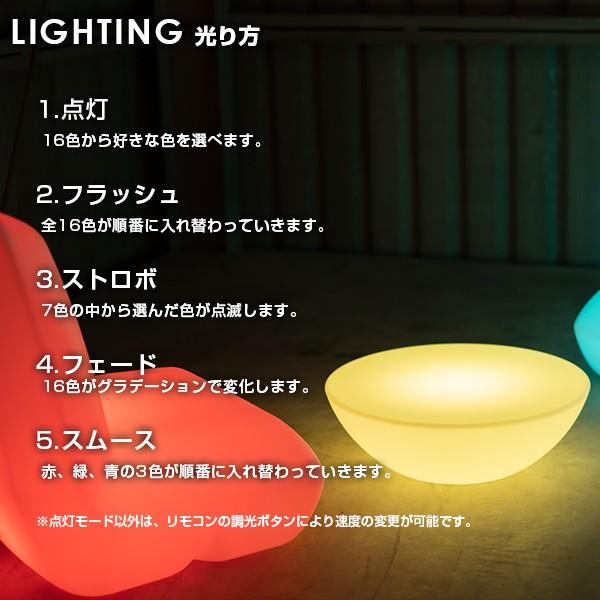 テーブル インテリア おしゃれ 〔 LED ローテーブル 円卓 リビング カフェ BAR シンプル アウトドア イベント 防水 リモコン Refala｜happy-joint｜11