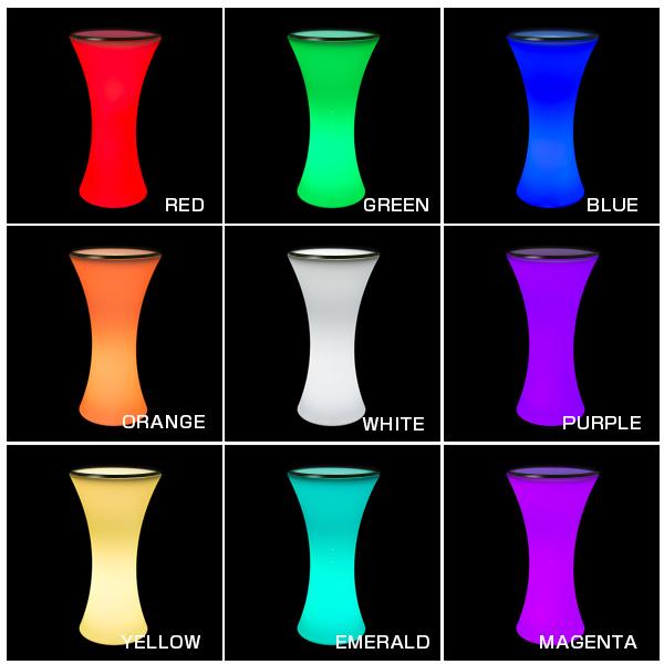 REFALA カクテルテーブル LED カウンターテーブル おしゃれ〔 高