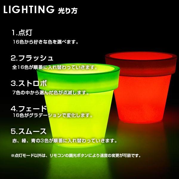REFALA（リファラ） インテリア 照明 ラウンドフラワーポット 〔 光る