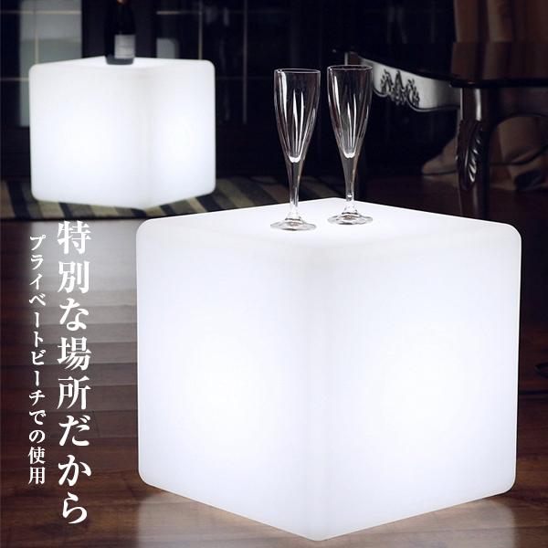 インテリア チェア テーブル ライト CUBIX80 防水 充電式〔光る テーブル 机 led イルミネーション 屋外 結婚式 調光 照明 間接照明 ライト｜happy-joint｜09