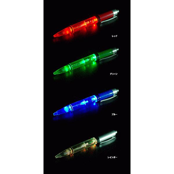 全4色 光るペン 光るボールペン Led 光る ボールペン 電池式 プレゼント 贈り物 文房具 販促品 ノベルティ 記念品 Bk0156 Happy Joint 通販 Yahoo ショッピング